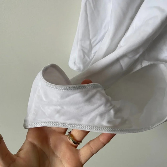 Aritzia Wilfred Nyla One Piece Ruffle Swim Bodysuit White Size Small - Picture 7 of 9